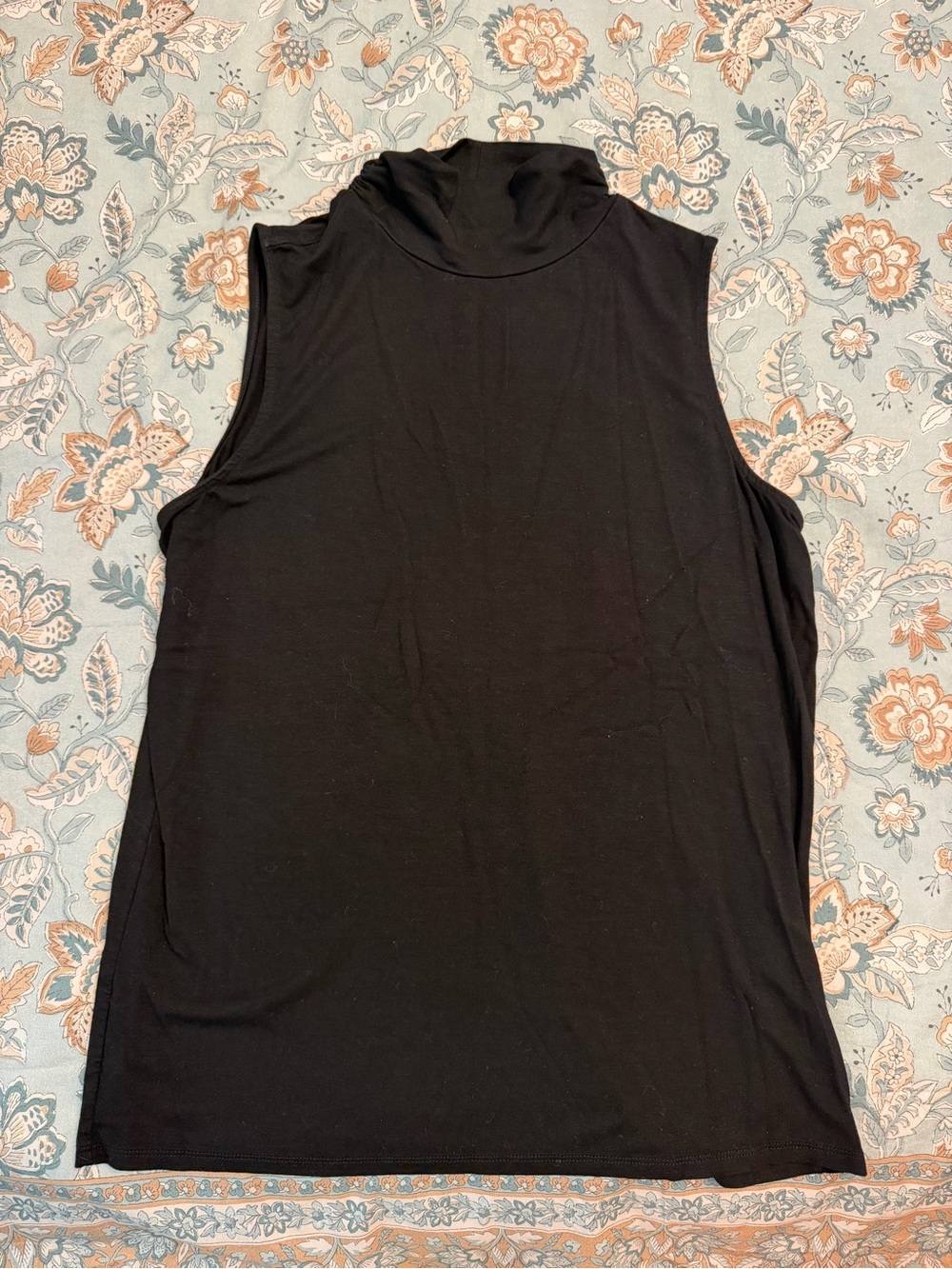 Chico's Black Sleeveless Turtleneck Tank